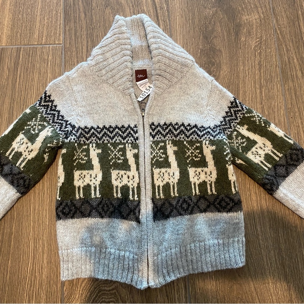 Tea collection las alpacas cardigan 2-3 XS